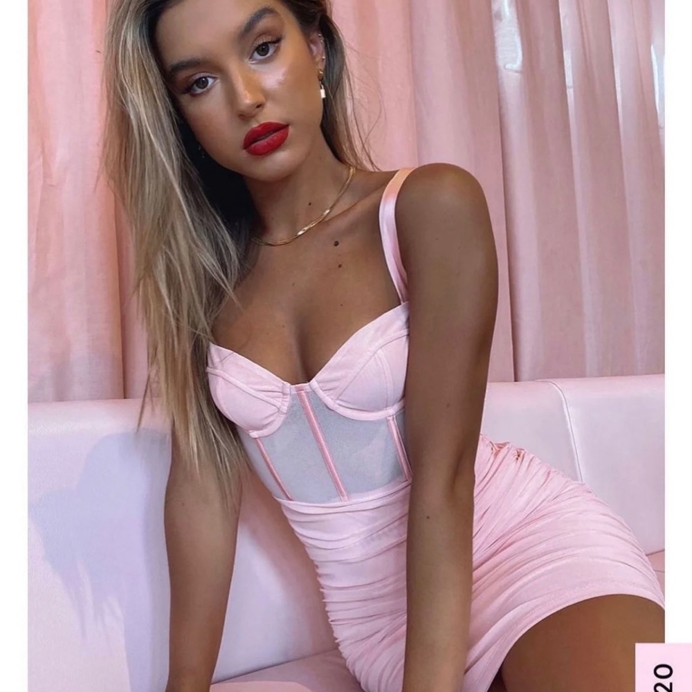 White fox boutique mesh dress